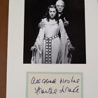 Frances Drake SIGNED Paper Photo Movie Actress Mad Love Peter Lorre Misérables 