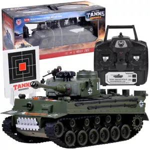 TANK PANZER Ferngesteuerter Panzer GERMAN TIGER ferngesteuert Modellbau 1:18 NEU - Bild 1 von 10