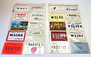 Lote de 40 Tarjetas De Colección CB Base Radio Ham Amateur QSL QSO Tarjetas Artísticas Años 70 Postales - Imagen 1 de 13