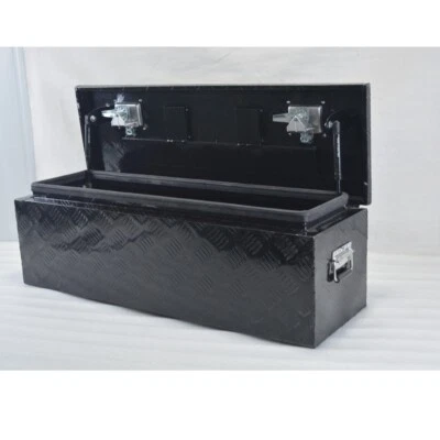 37" X 12" X12" Aluminum Underbody Storage Black Tool Box RV Trailer Truck Pickup - Image 1 of 4