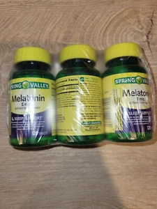 Spring Valley Melatonin Tablets Dietary Supplement, 5 mg, 120 Count ( 3 Pack ) - Picture 1 of 5
