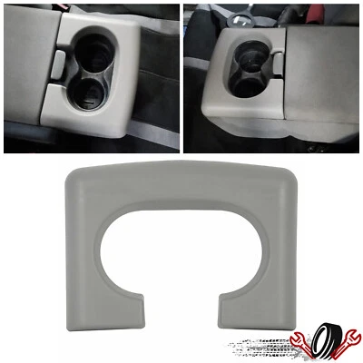 For Ford F-150 Pickup 2004-2014 Center Console Cup Holder Armrest Cover Pad Grey Foto 1 de 4