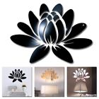 3D Miroir Lotus Fleur Autocollant Mural Art Mural Décalque Chambre Maison