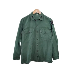 Camisa Ranger del Ejército Vietnam/SEGUNDA Guerra Mundial 15 1/2x33 8405-781-8947 Fatiga EE. UU. Punk Grunge S - Imagen 1 de 4
