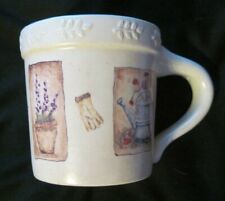 Sonoma Home Goods SUMMER FIELDS Ceramic 12 oz Coffee Mug EUC