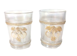 Northwood Co. Pfirsich Gold Saft Becher Tasse 2 Stück - Bild 1 von 7