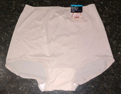 De colección NUEVO CON ETIQUETAS Bali Skimp Scamp Sedoso Nylon Desnudo Bragas Abuela Bragas Talla 2XL/9 Foto 1 de 4