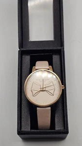 Ted Baker London TBG018001 Women's Rose Gold Bow Dial Watch In Original Box - Picture 1 of 3