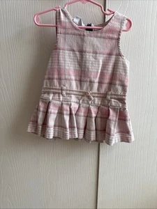 Vintage Y2K Miniwear 18 Month Dress Plaid Baby Girl - Picture 1 of 5