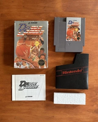 Double Dribble (Nintendo NES) VGC CIB Complete w/ Original Plastic & Tested - Image 1 of 4