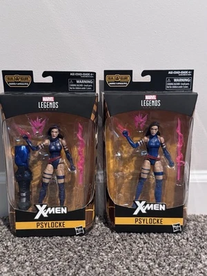 Marvel Legends Psylocke Apocalyse BAF Variante de Cabelo Preto e Roxo Novo Hasbro - Imagem 1 de 4