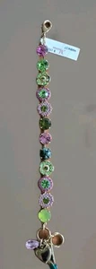 MARIANA ARMBAND SWAROVSKI MULTICOLOR Gelbgold vergoldet Geschenk Designer - Bild 1 von 17