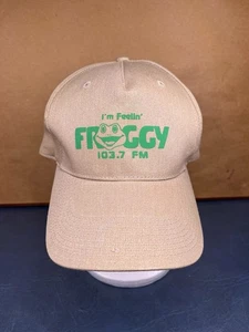 Vintage I’m Feelin Froggy 103.7 FM Radio Station WFGS Murray KY Strapback Hat - Picture 1 of 7