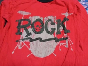 Rock T-shirt long sleeve 80s rock M/M 7/8 - Picture 1 of 4