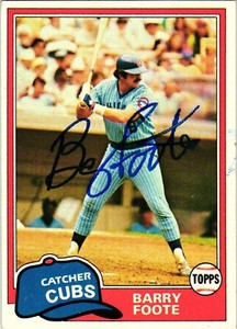 Tim Blackwell signed 1981 Topps baseball Autographed MLB card #553 Cubs