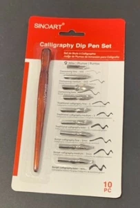 Sinoart Calligraphy Dip Pen Set 10Pieces - Picture 1 of 3