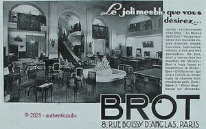 REKLAME SPROT IM MUSEUM VON CRILLON ANTIK MÖBEL TRUMEAUX SPIEGEL VON 1930 AD - Bild 1 von 1