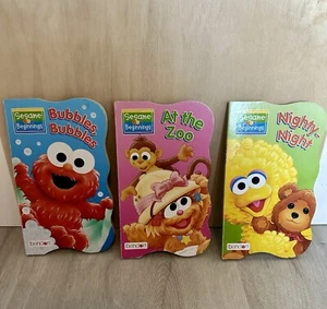 3er Set Sesamstraße Anfangsbücher Kleinkinder Lernbücher süße Kinderbücher - Bild 1 von 7