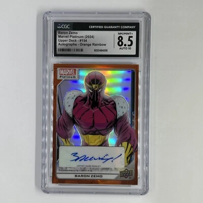 2023 Marvel Platinum Baron Zemo  Orange /25 CGC 8.5 - Image 1 of 2