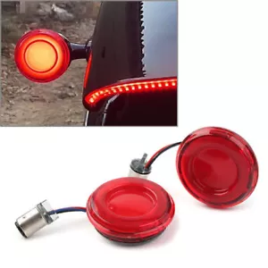 1 Pair 1157 Motorcycle Style LED Front Turn Signal Light For Harley Dyna - Picture 1 of 9