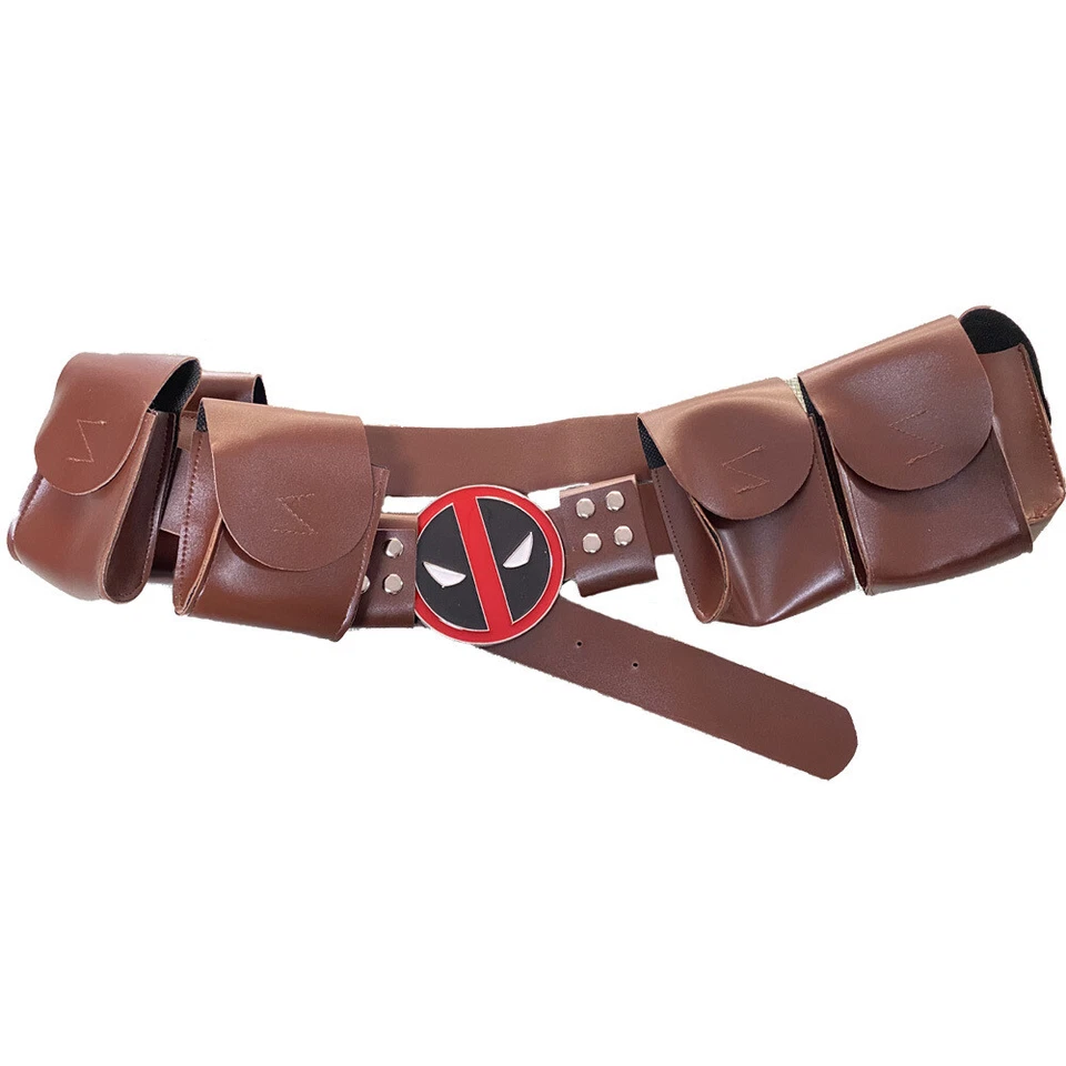 Cinturón ajustable de superhéroe Deadpool cosplay Halloween accesorios elegantes regalos Foto 1 de 4