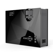 UC46 1200 Lumens HD 1080P LED Video Projector Wifi Home Theater TV/USB/VGA Black