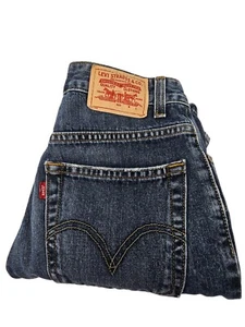 Levi Strauss & Co. Boys Jean Shorts Size 10 Regular Blue Denim Medium Wash Y2K - Picture 1 of 13