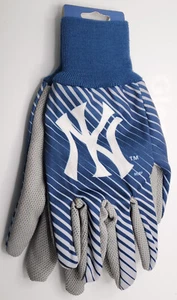 New York Yankees Striped with Gray Palm Sport Utility Gloves - MLB - Picture 1 of 1