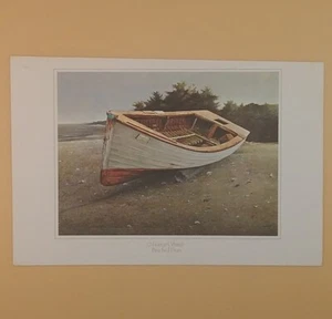 Vintage 1970's Art Print - 'Beached Dory' By Murray Smith - Picture 1 of 2