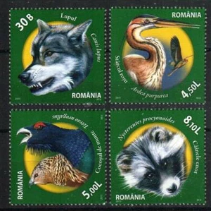 Romania Stamp 5281-5284  - Animals & Birds in Nature Preserves - Picture 1 of 1