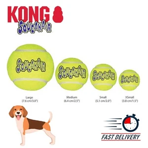 KONG AirDog Squeakair Rubber Balls Play & Fun Tennis Ball Dog Toy,Xs,S,M,L - Picture 1 of 8