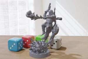 Boba Fett - Hero Pose - Star Wars Legion 35mm Proxy Miniature for Tabletop RPG - Bild 1 von 4