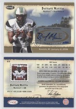 2008 SAGE Aspire Hula Bowl Auto Gold /50 Bernard Morris #H16 Rookie Auto RC