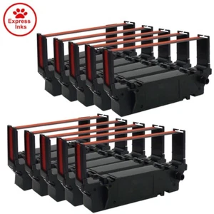 10 cintas compatibles SP700 negras y rojas se adaptan a Star SP700 SP712 SP712R SP742 - Imagen 1 de 6