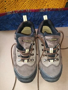Lands'  End Agion Brown Lace Up Walking Hiking Boots, trail,  Womens Size 8.5   - Picture 1 of 11