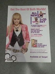 Hanna Montana Miley Cryus CD Best Of Both Worlds Print Ad 2007 8x11 Wall Art - Picture 1 of 1