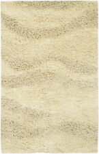 Carpet Ivory Shag/Flokati Area Rug Solid BRK-3300