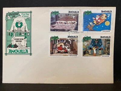 ANGUILA, 1980s, DISNEY Cachet FDCs, First Day Covers - Image 1 of 2