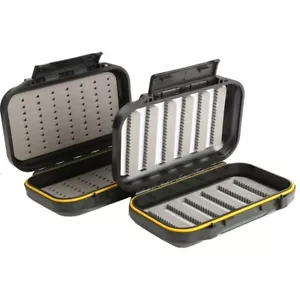 O Caja de Pesca con Mosca Impermeable Portátil Fácil Agarre Espuma y Rendijas Estuche para Moscas - Imagen 1 de 7