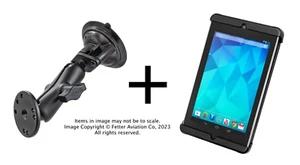 RAM Suction Cup Mount for Samsung Galaxy Tab 3 Lite 7.0, Tab E 7.0, Others - Picture 1 of 6