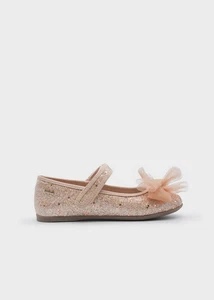 SCARPE BALLERINA CASUAL BAMBINA MAYORAL 46552 PELLE ORO ORIGINALE AI 2026 - Picture 1 of 3