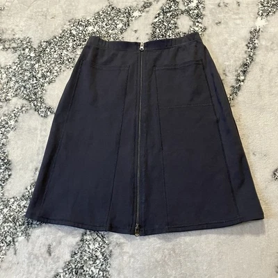 Falda Joseph Ribkoff Mujer Talla 10 Gris Línea A Frontal Cremallera Elástica Oficina Foto 1 de 4