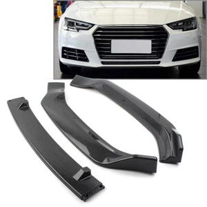 Front Bumper Lip Spoiler Kit For Audi A4 Sedan 4-DR 2017-18(Aggressive Model) - Picture 1 of 9