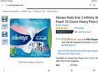 Always Pads Size 2 Infinity With Flex Foam 16 Count Heavy Flow (2 Pack)  #1148