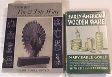 2 Books - Antique Tin & Tole Ware and Early American Wooden Ware by Mary Gould