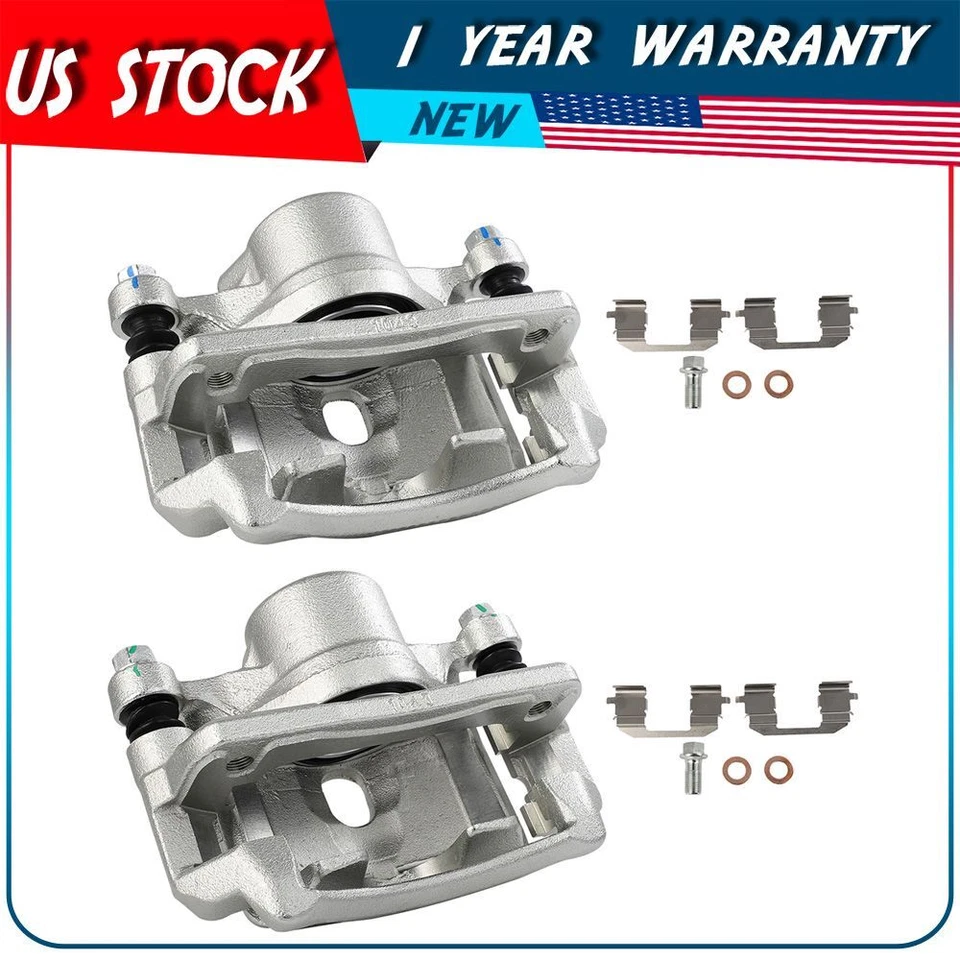 Par de pinzas de freno delanteras con soporte para Honda Accord 1998-2002 2,3 L Foto 1 de 1