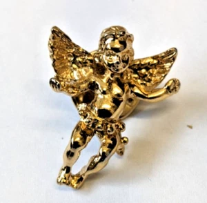 Vintage Kirks Folly Engel Cherub Anstecknadel Brosche Schmuck Zubehör - Bild 1 von 5