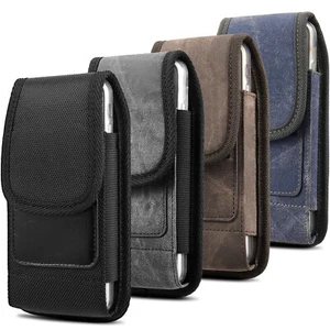 For Samsung Note 10+ S8+ S9+ S10+ Phone Case Pouch Holster Belt Clip 2 Card Slot - Picture 1 of 60