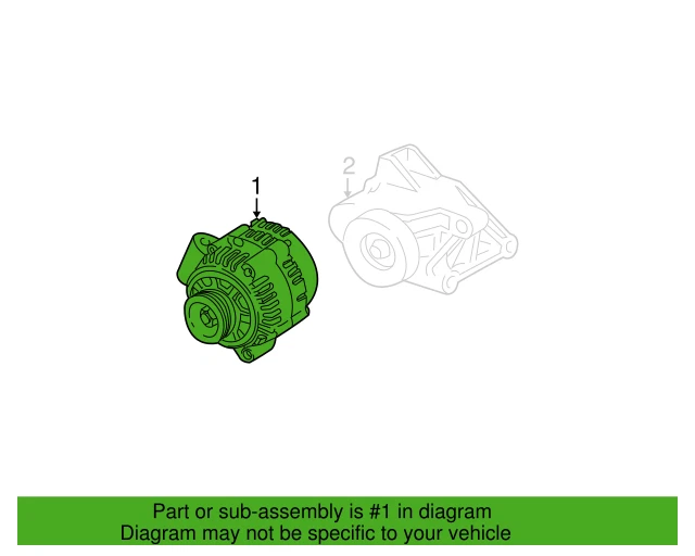 Alternador genuino OEM GM Chevrolet Cavalier 1996-2002 10463638 ACDelco 3211097 Foto 1 de 4