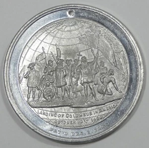 1892 Expo Colombiana Chicago Republican Pres. Medalla de Nominados IL E-82 Bonita BU - Imagen 1 de 4
